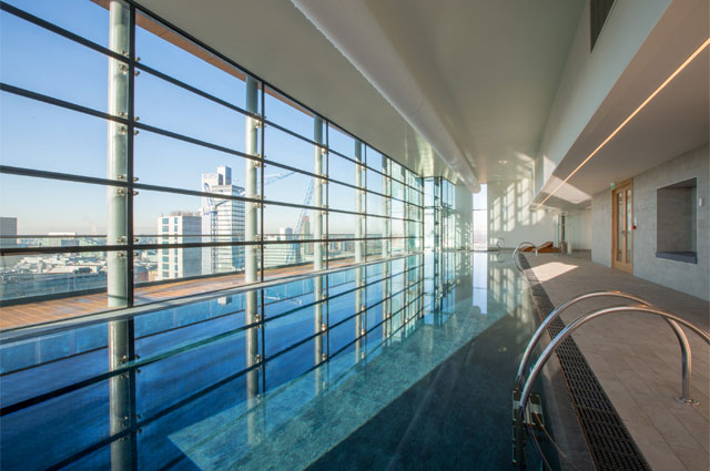 Refurbishment of prestigious 18th-floor residential block gym & swimming pool 2